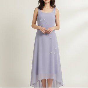 Joseph Ribkoff Vintage Lavender Sleeveless Midi Dress Women’s Size 8 Medium